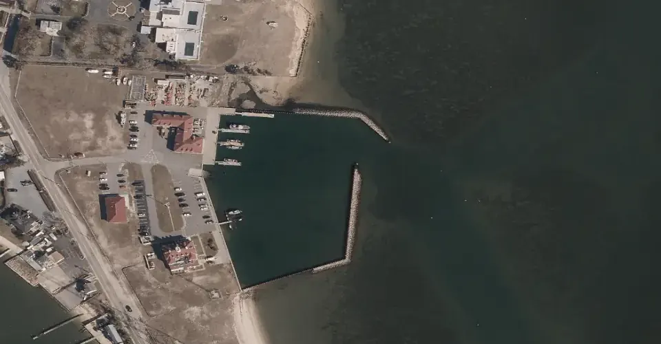 The demo site in 2023, right of the divider.